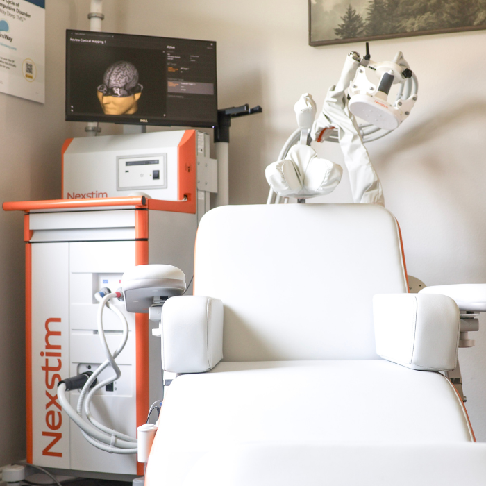 The Nexstim Navigated TMS system, a medical device used for non-invasive brain stimulation therapy to treat chronic pain and other neurological conditions