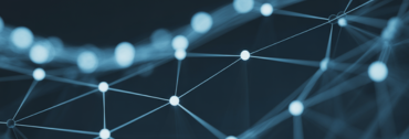 An abstract graphic of an interconnected community network.