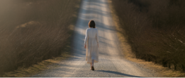 A clear path leading away from thorns, representing a guided journey of recovery from addiction