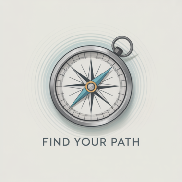 A compass pointing north, symbolizing how PGx testing provides clear direction for mental health treatment